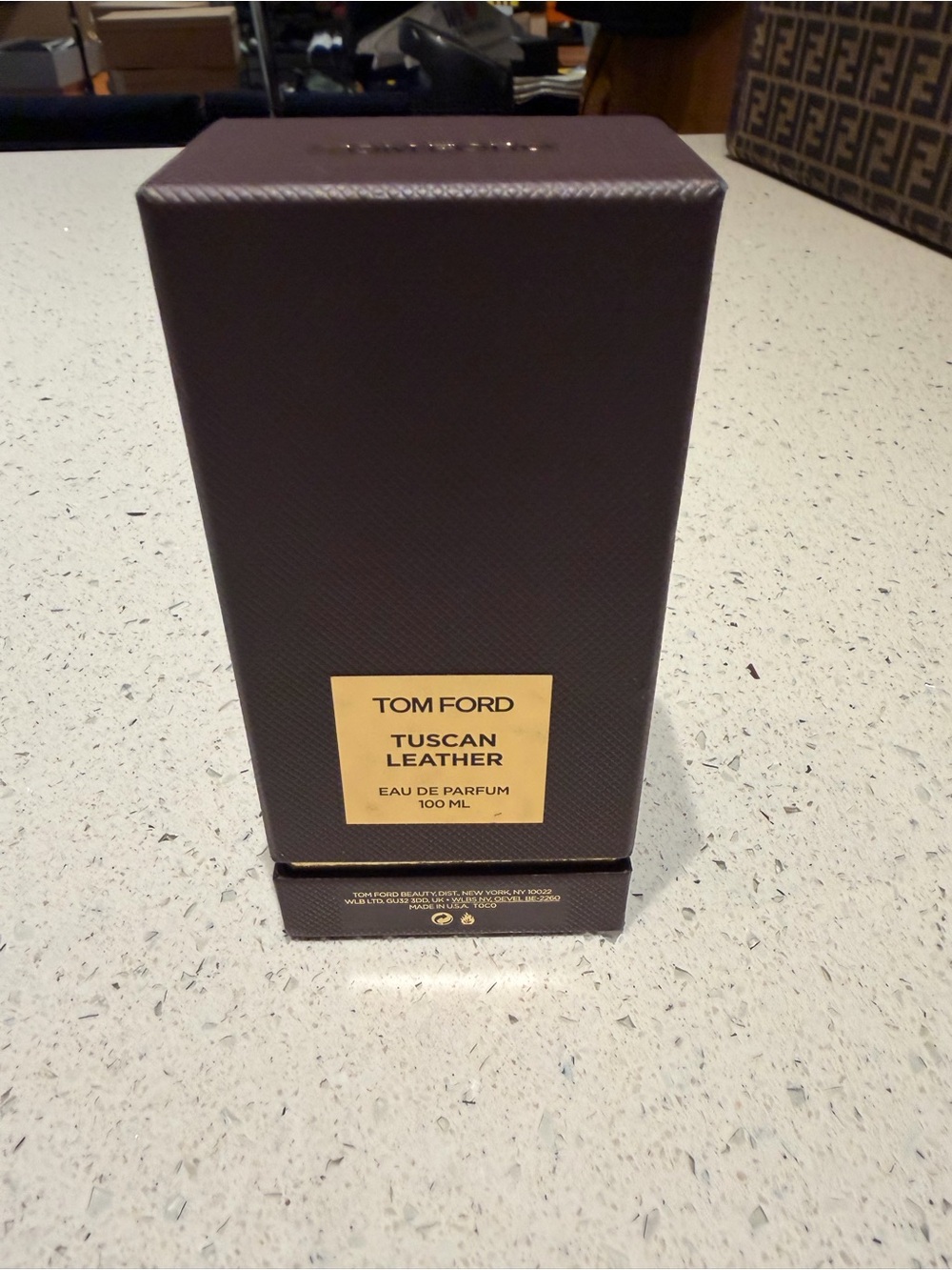 Tom Ford Tuscan Leather EDP Gold and Black Cap 100 ML